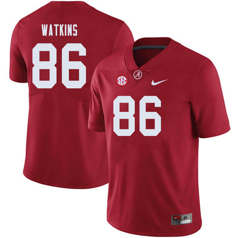 Alabama Crimson Tide Men's Quindarius Watkins #86 Crimson NCAA Nike Authentic Stitched 2019 College Football Jersey JT16B50VN